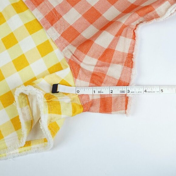 Farm Rio for Anthropologie Gingham Shorts Red Blue Yellow - Size XS X-Small - Picture 6 of 6